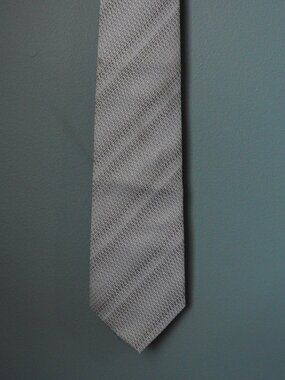 3/$15 Cheri Copain Silver Design Men's Business Tie
